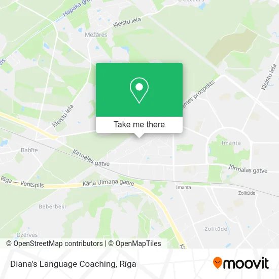 Diana's Language Coaching map