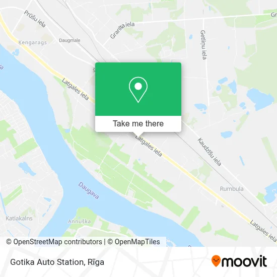 Gotika Auto Station map