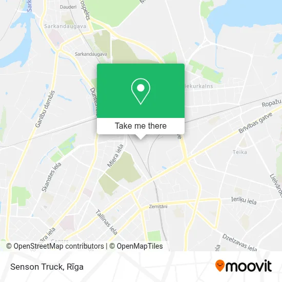 Senson Truck map
