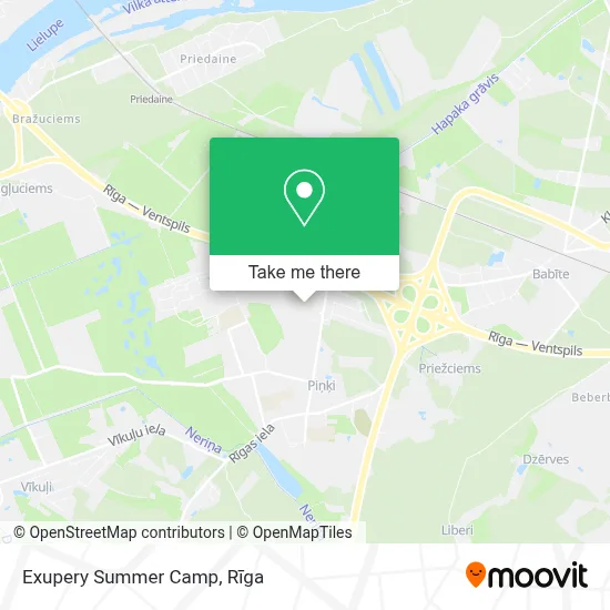 Exupery Summer Camp map