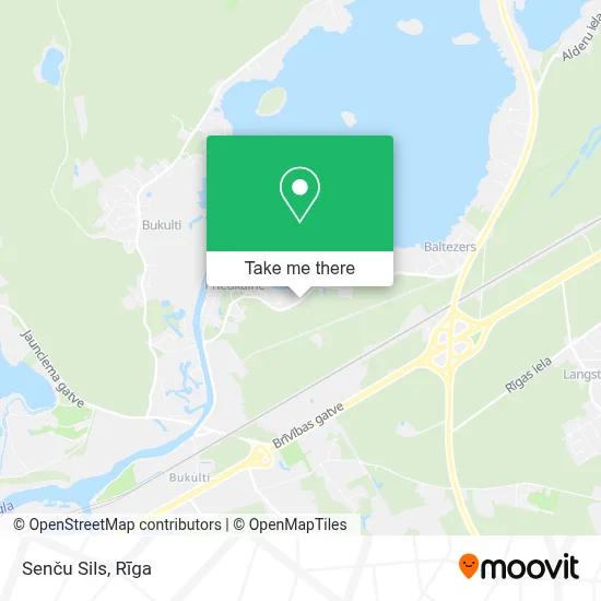 Senču Sils map