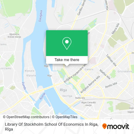 Library Of Stockholm School Of Economics In Riga map