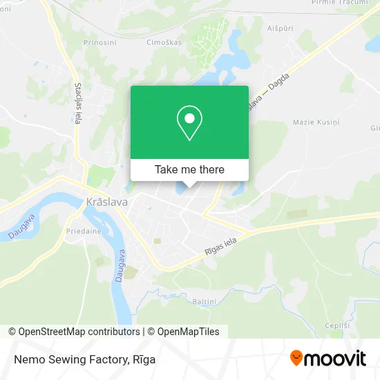 Nemo Sewing Factory map