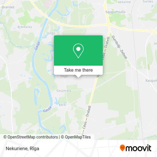 Nekuriene map