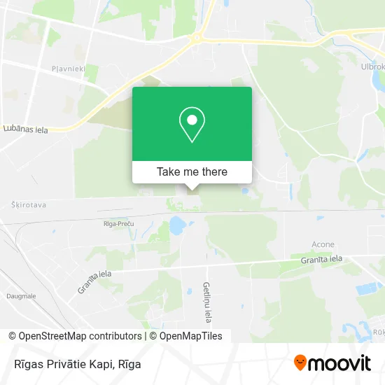 Rīgas Privātie Kapi map