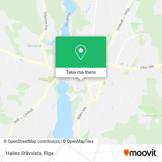 Halles Stāvvieta map