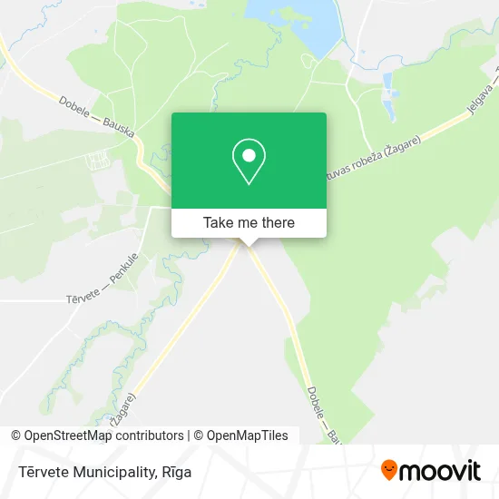 Tērvete Municipality map