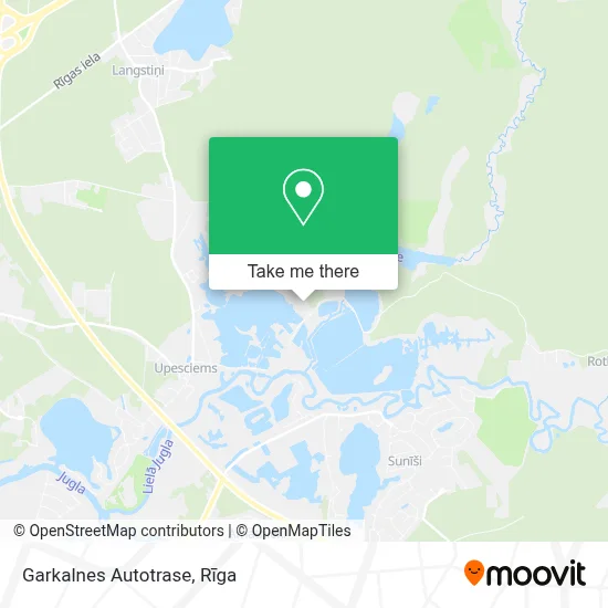 Garkalnes Autotrase map