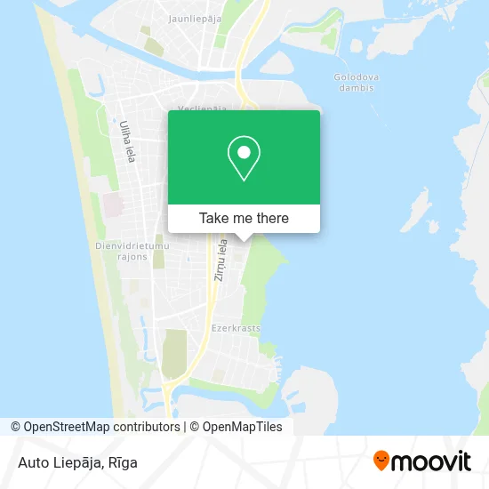 Auto Liepāja map