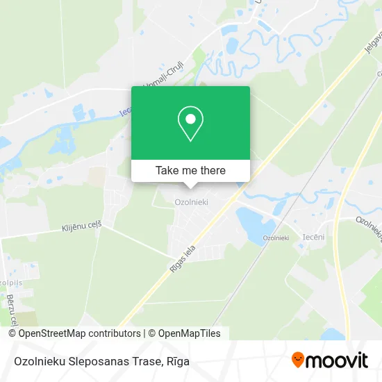 Ozolnieku Sleposanas Trase map