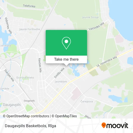 Daugavpils Basketbols map
