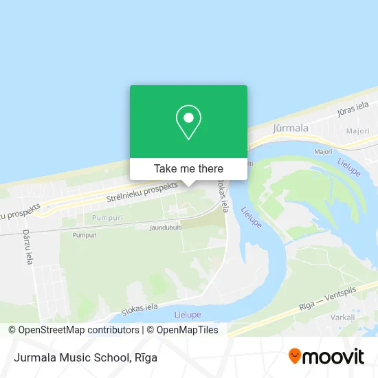 Jurmala Music School map