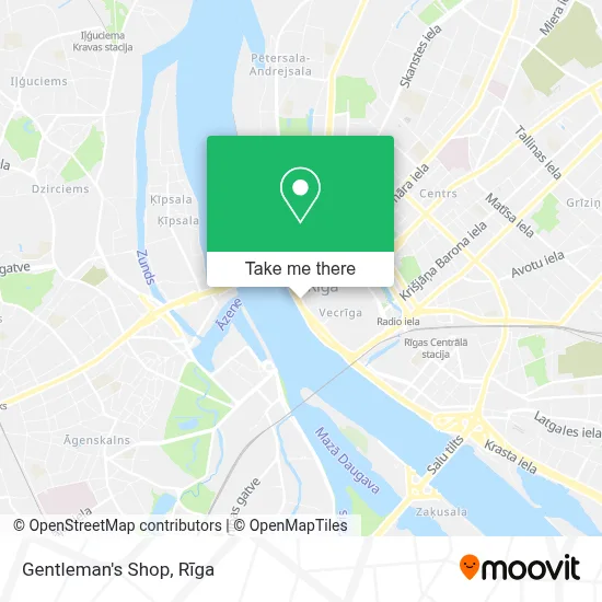 Gentleman's Shop map