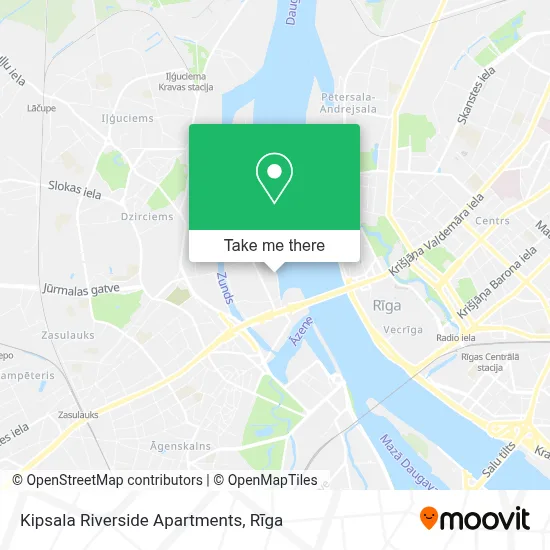 Kipsala Riverside Apartments map