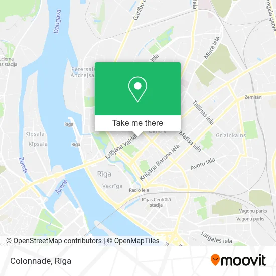 Colonnade map
