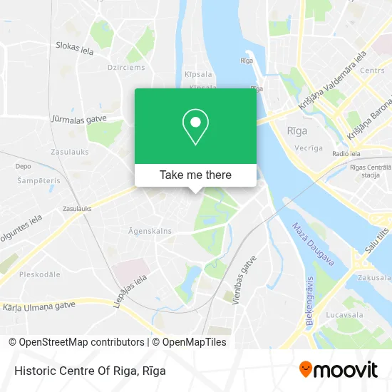 Historic Centre Of Riga map