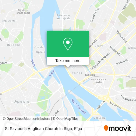 St Saviour's Anglican Church In Riga map