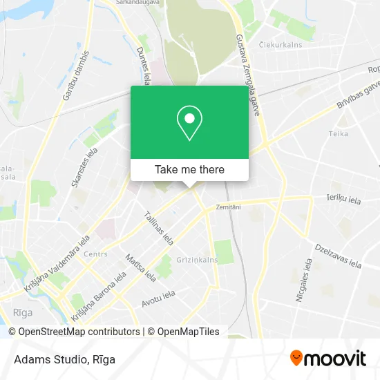 Adams Studio map