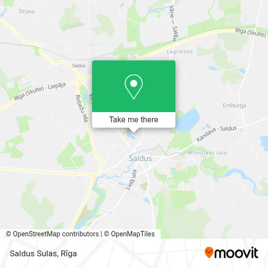 Saldus Sulas map