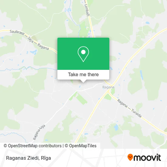 Raganas Ziedi map