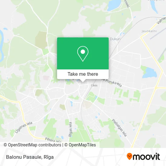 Balonu Pasaule map