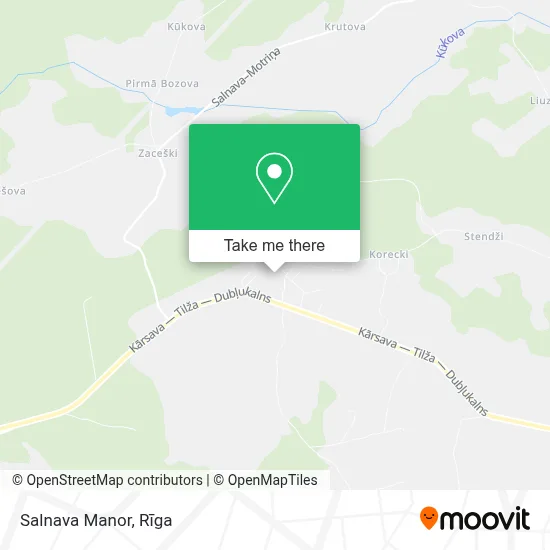 Salnava Manor map