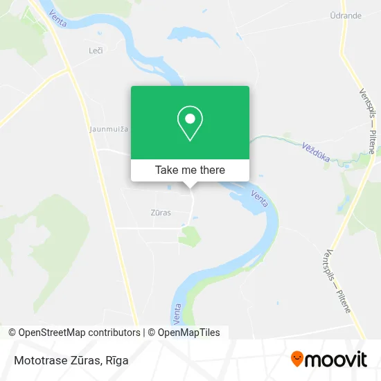 Mototrase Zūras map