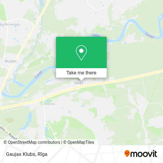 Gaujas Klubs map