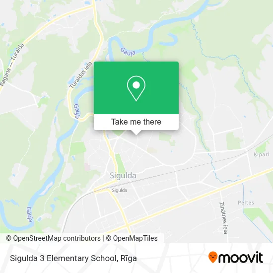 Sigulda 3 Elementary School map