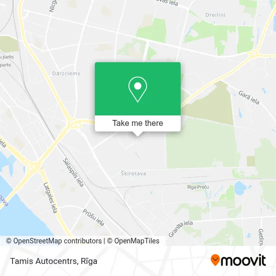 Tamis Autocentrs map