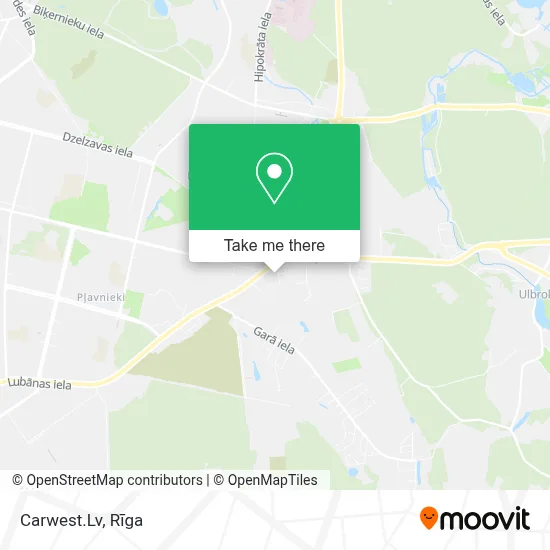 Carwest.Lv map