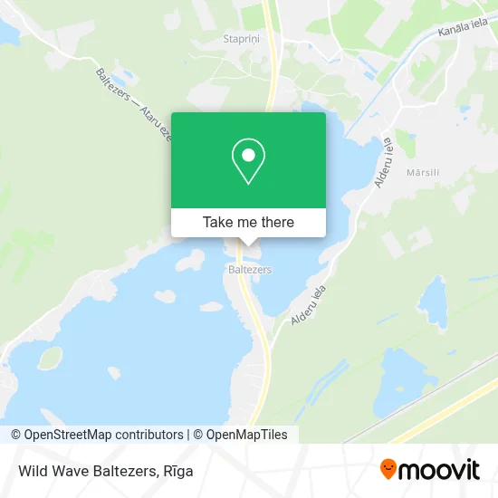 Wild Wave Baltezers map