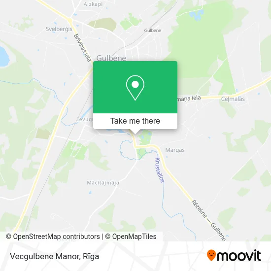 Vecgulbene Manor map