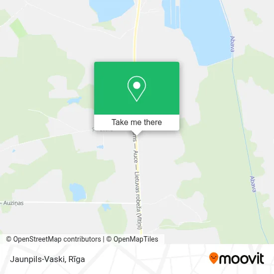 Jaunpils-Vaski map