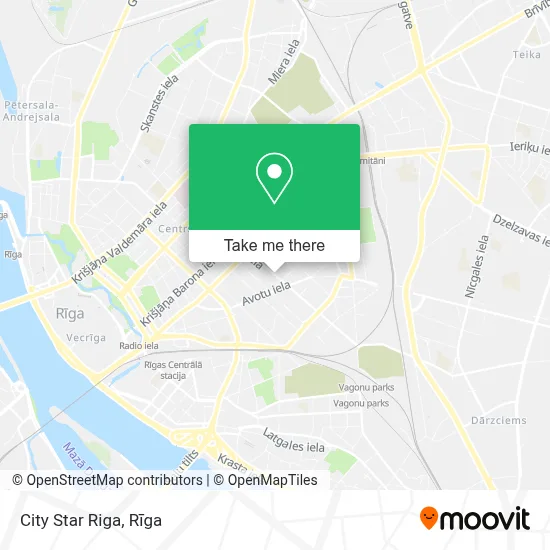 City Star Riga map