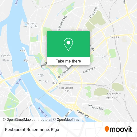 Restaurant Rosemarine map