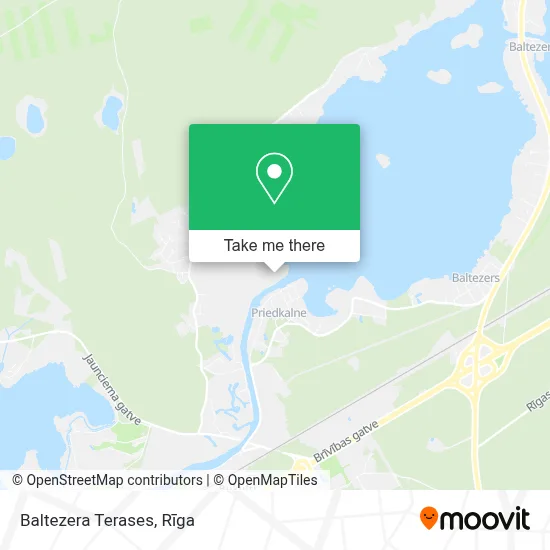 Baltezera Terases map
