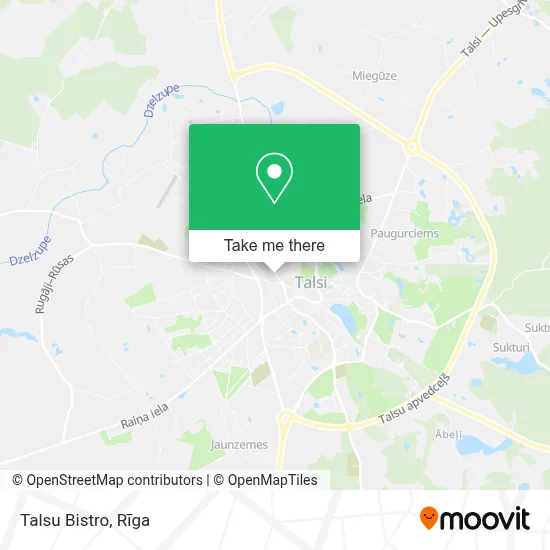 Talsu Bistro map