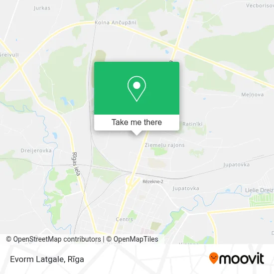 Evorm Latgale map