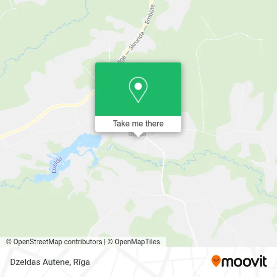 Dzeldas Autene map