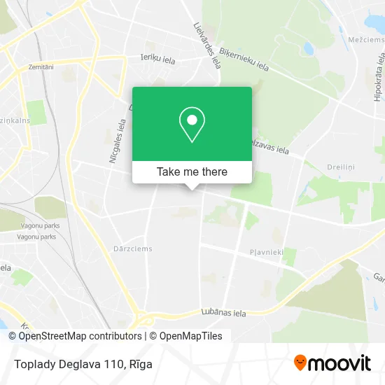 Toplady Deglava 110 map