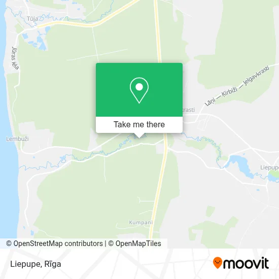 Liepupe map