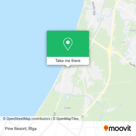 Pine Resort map