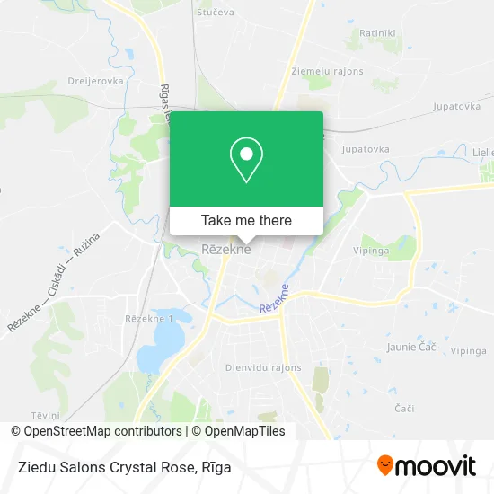 Ziedu Salons Crystal Rose map