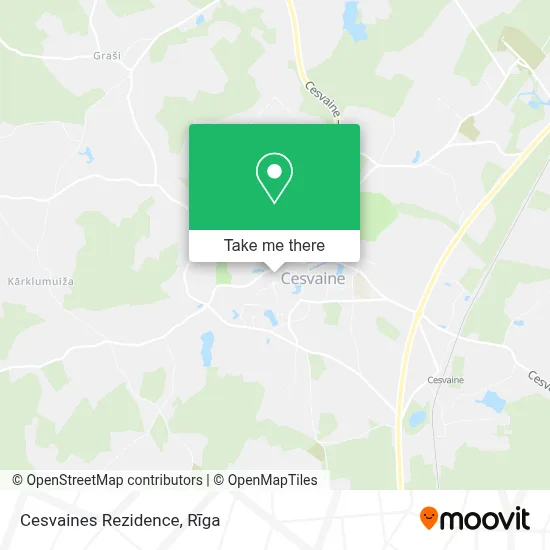 Cesvaines Rezidence map