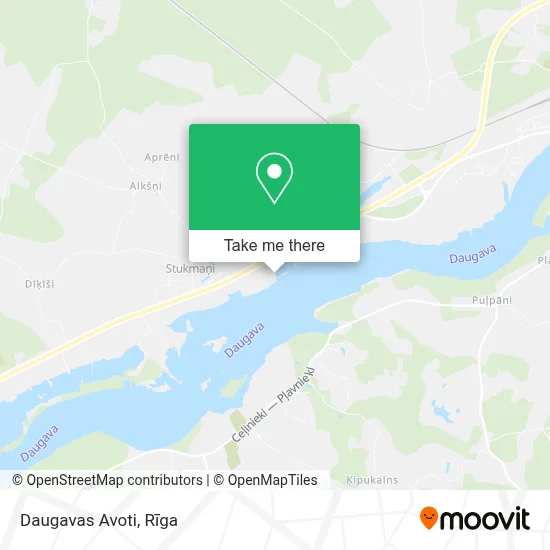 Daugavas Avoti map