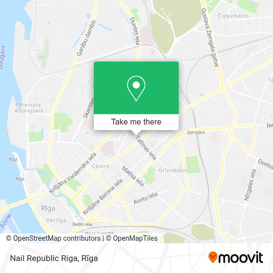 Nail Republic Riga map