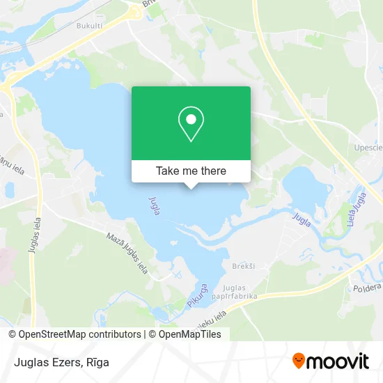 Juglas Ezers map