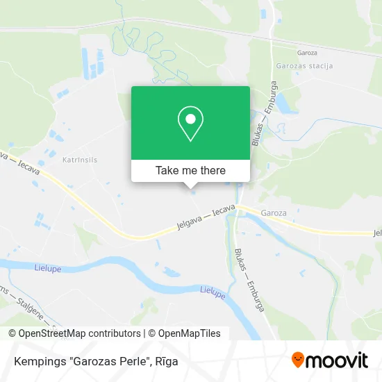 Kempings "Garozas Perle" map