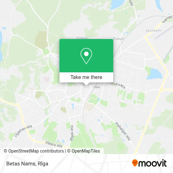 Betas Nams map